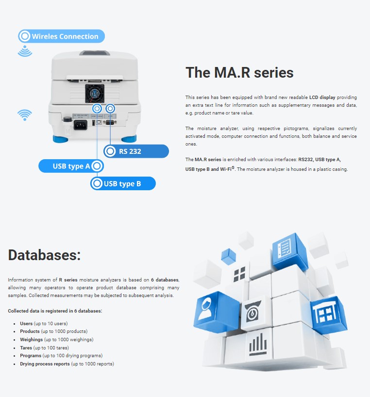 MA 50.R.WH Moisture Analyzer